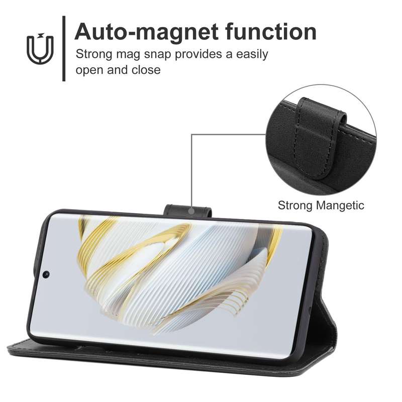 For Huawei nova 10 Leather Phone Case(Black)