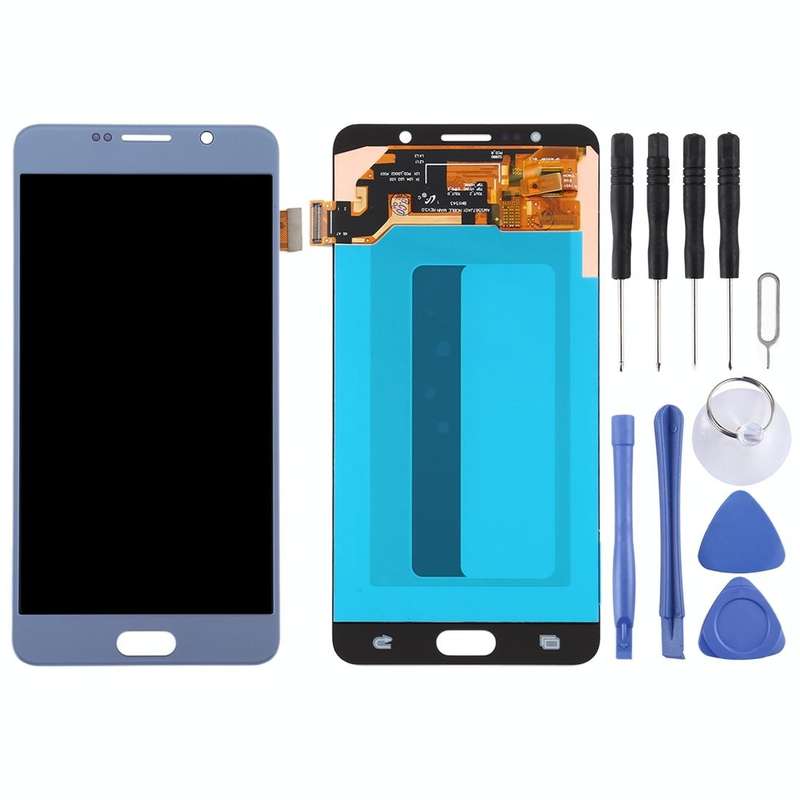5.5 inch OLED LCD Screen for Samsung Galaxy Note 5 with Digitizer Full Assembly (Baby Blue)