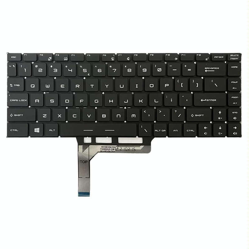 US Version Laptop Keyboard with Backlight for MSI GS65 / GS65VR / MS-16Q2 / Stealth 8SE /8SF / 8S...