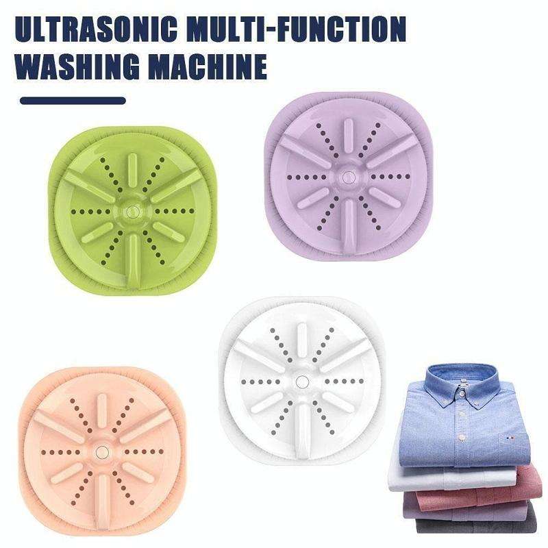 Portable Mini Turbo Switch Three-Speed Timing Washing Machine, Size: Vibration(Pink)