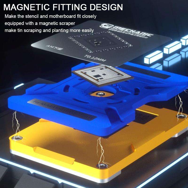 Mechanic ICPU 7 in 1 BGA Positioning Planting Tin Platform For iPhone A8 / A9 / A10 / A11 / A12 /...