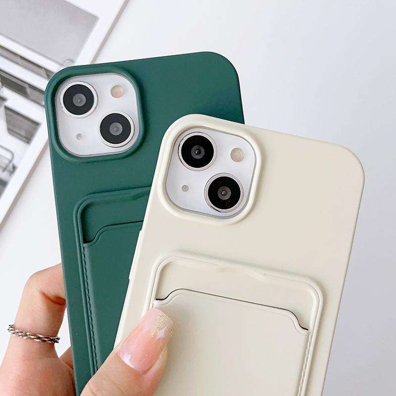 For iPhone 12 Pro Crossbody Lanyard Elastic Silicone Card Holder Phone Case(Blue)