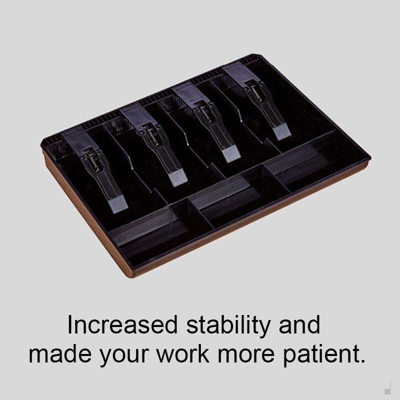 Durable Four-frame ABS Cash Coin Register Insert Tray Cashier Drawer Storage Cash Register Tray B...