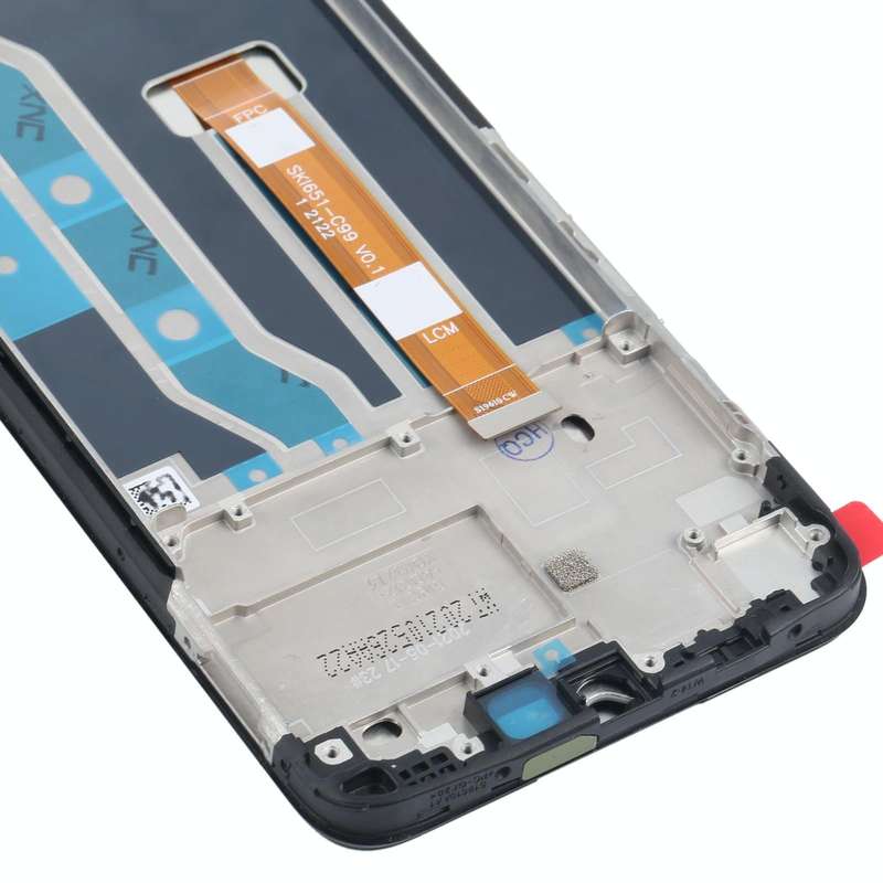 Original LCD Screen and Digitizer Full Assembly with Frame for OPPO Realme C21Y / Realme C25Y