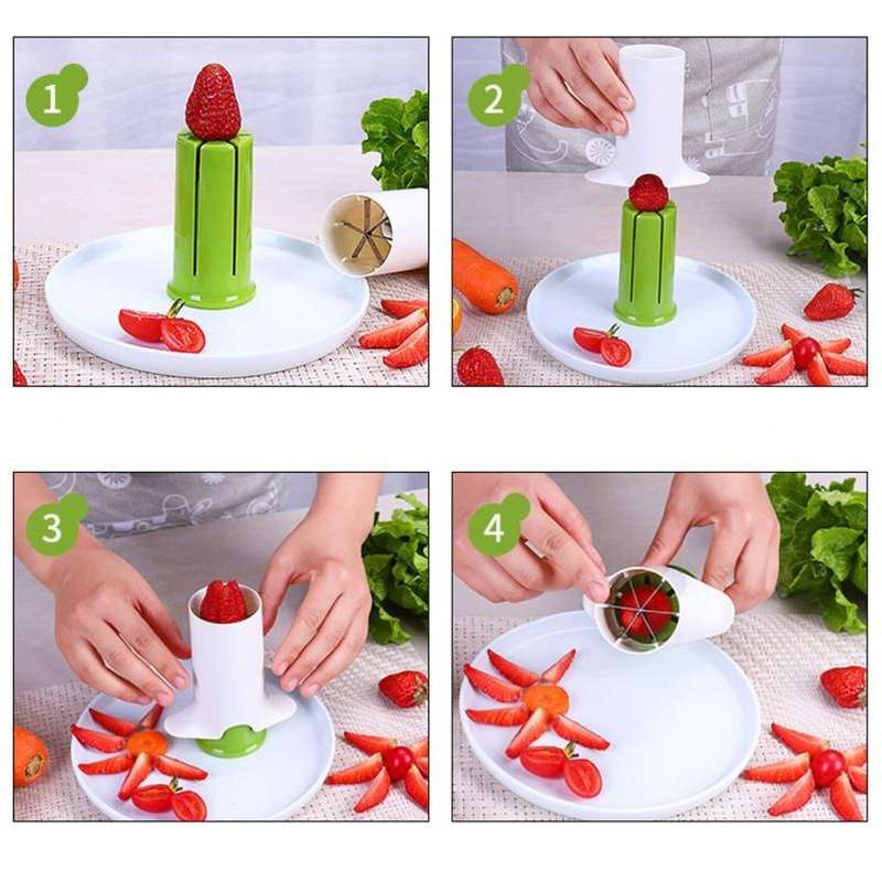 Vegetable Cucumber Divider Carrot Slicer Splitter Gadget Cutting Tool