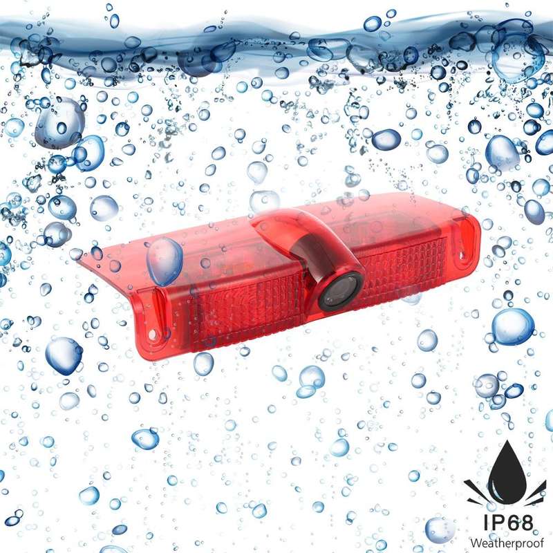 PZ478 Car Waterproof 170 Degree Brake Light View Camera + 7 inch Rearview Monitor for Chevrolet E...