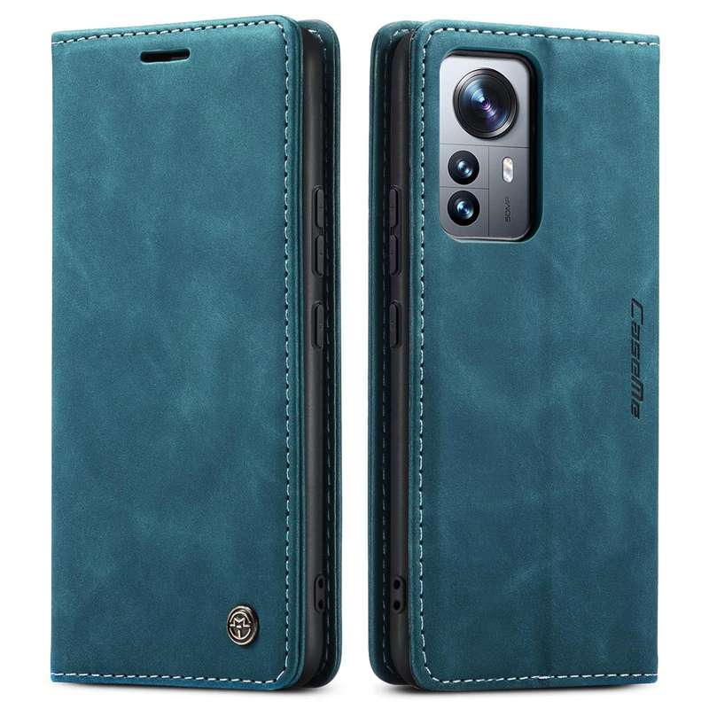For Xiaomi 12 Pro CaseMe 013 Multifunctional Horizontal Flip Leather Phone Case(Blue)