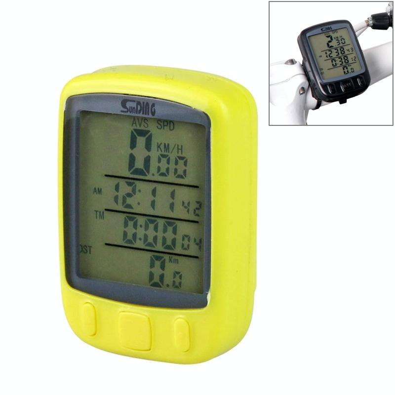 SUNDING 563A Bike Bicycle Waterproof Wired LCD Screen Luminous Mileage Speedometer Odometer, Engl...