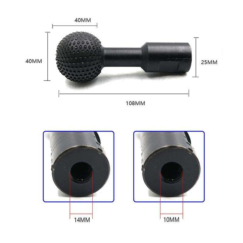 10mm Spherical Wooden Groove Carving Knife Rotary File Carving Grinding Head Electric Grinder Gri...