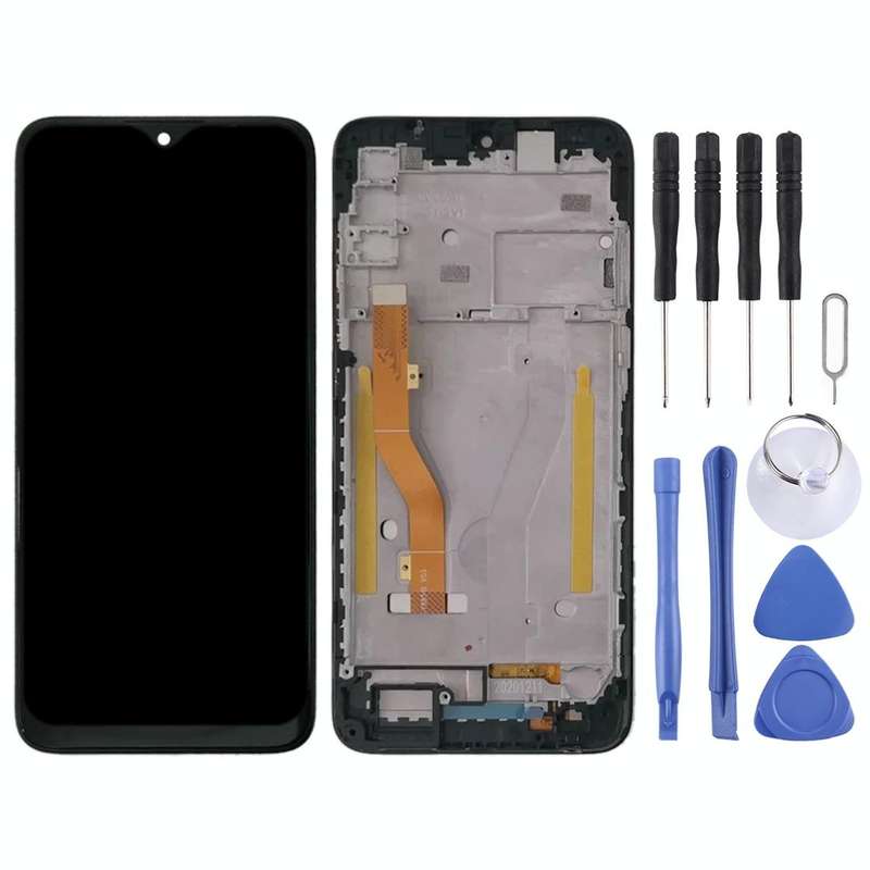 LCD Screen and Digitizer Full Assembly With Frame for Alcatel 1SE 2020 OT5030 5030 5030D 5030F(Bl...