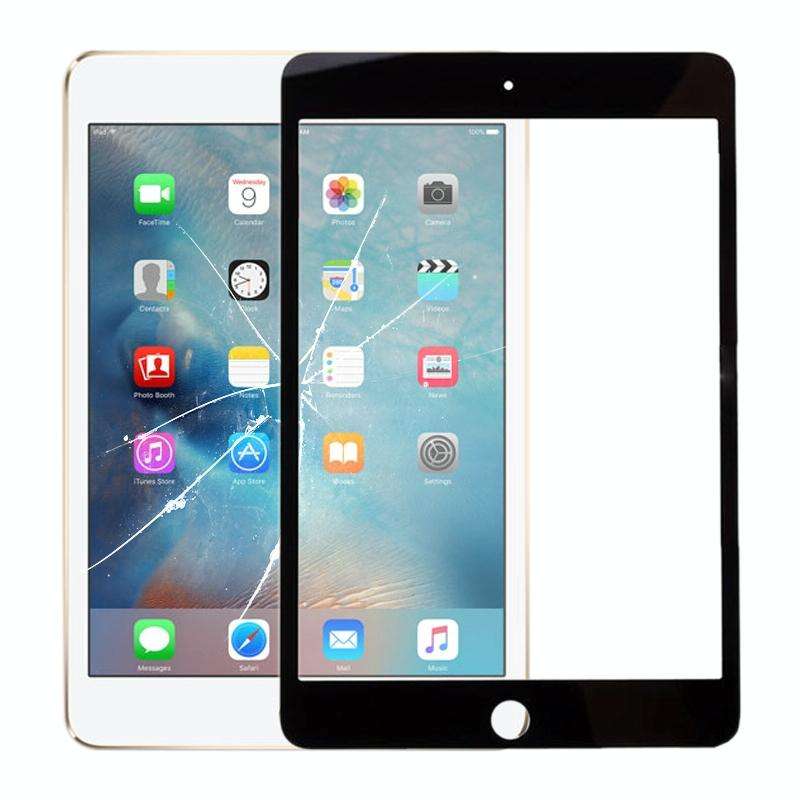 Front Screen Outer Glass Lens for iPad Mini 4 A1538 A1550 (Black)