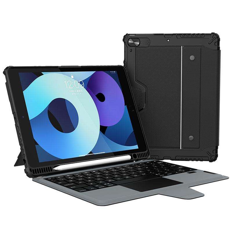 For iPad 10.2 2019/2020/2021 Nillkin Bumper Combo Keyboard Case with Backlight