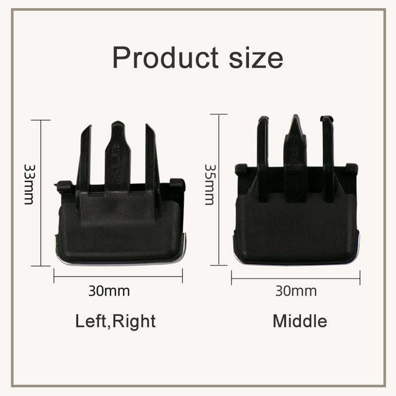 For Toyota Corolla Left-hand Drive Car Left and Right Air Conditioning Air Outlet Paddle (Black)