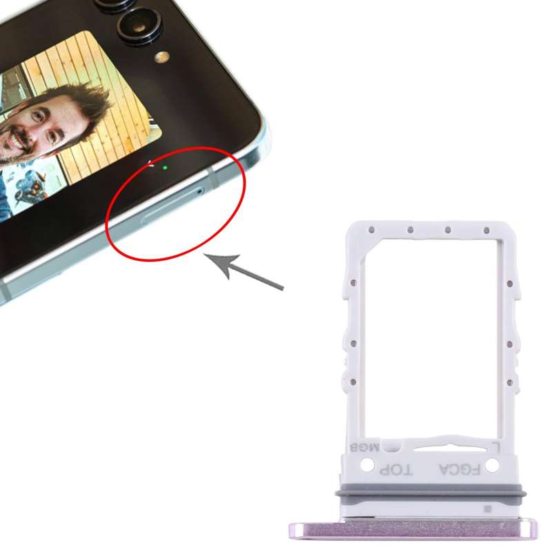 For Samsung Galaxy Z Flip5 SM-F731 Original SIM Card Tray (Purple)