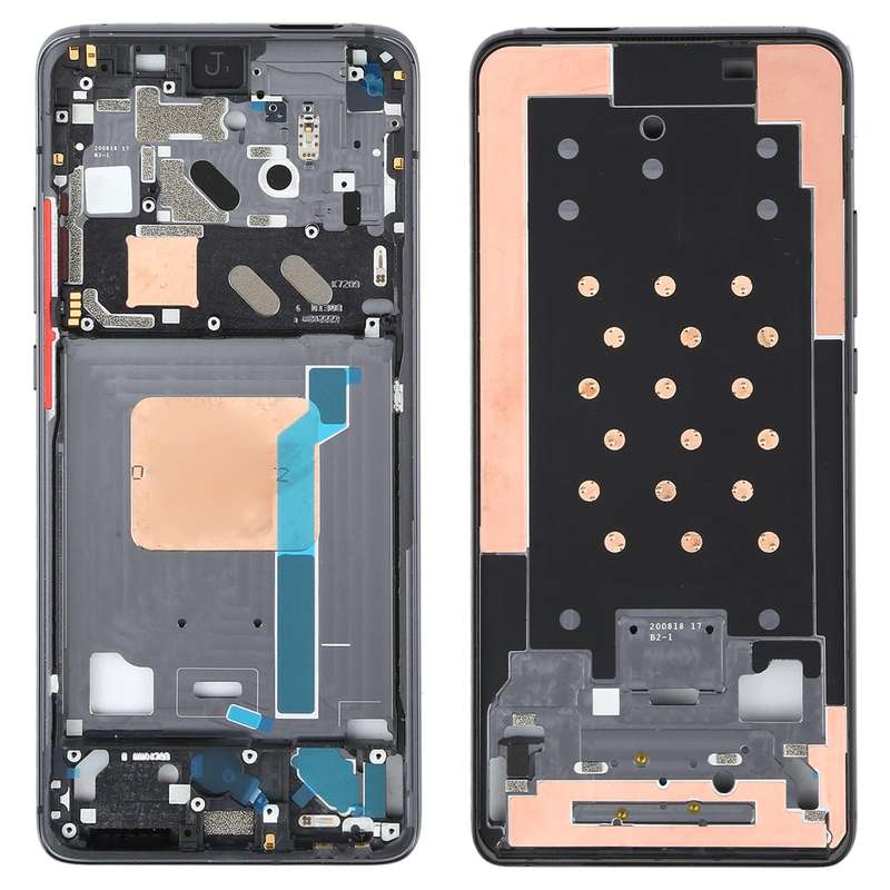 Original Front Housing LCD Frame Bezel Plate for Xiaomi Redmi K30 Ultra M2006J10C(Black)