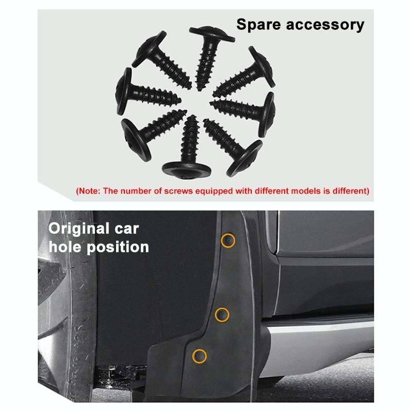 For BMW X1 E84 2010-2015 4pcs/Set Car Auto Soft Plastic Splash Flaps Fender Guard