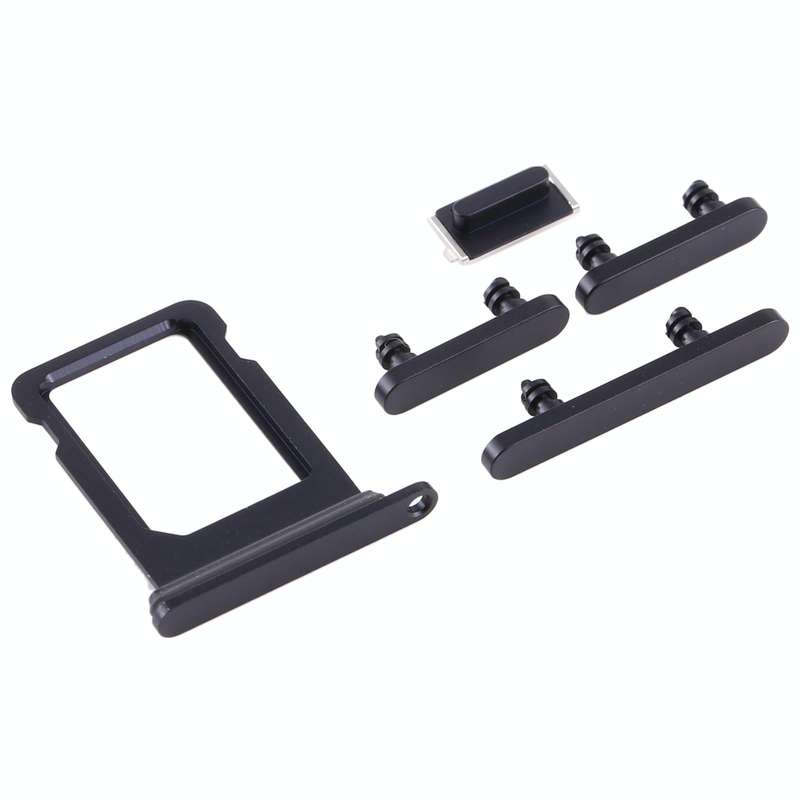 SIM Card Tray + Side Keys for iPhone 12 Mini(Black)