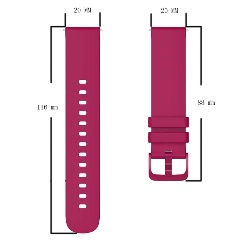 For Garmin Forerunner 245 Music 20mm Solid Color Soft Silicone Watch Band(Grey)