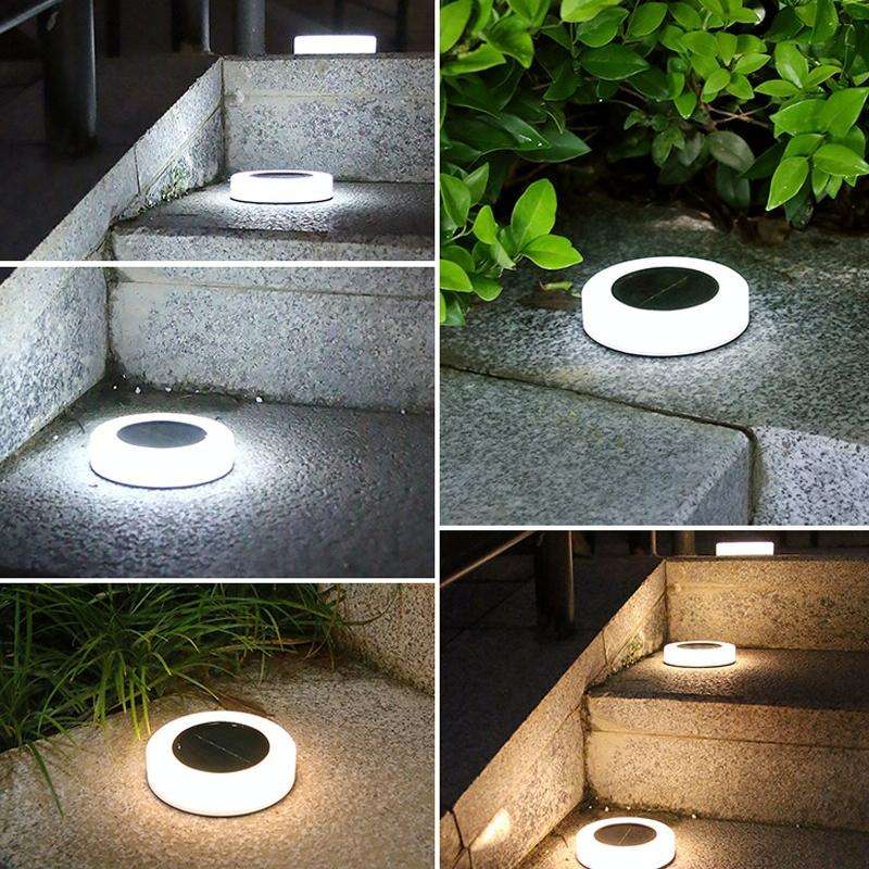 Solar Garden Waterproof Outdoor Fog Buried Lamp Stair Decoration(White Light)