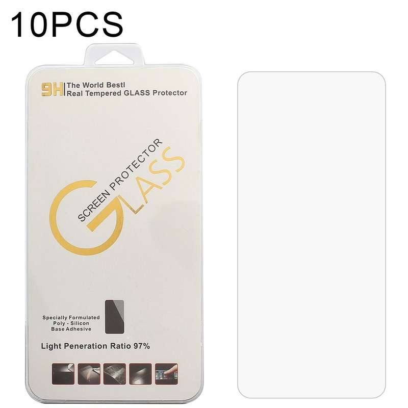 For Doogee N30 10 PCS 0.26mm 9H 2.5D Tempered Glass Film