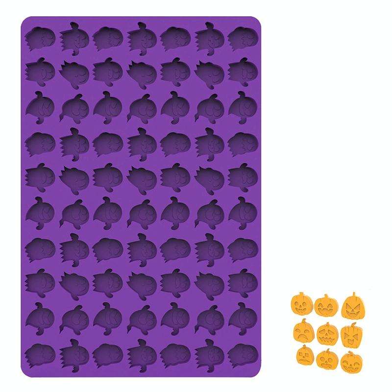 Mini Cartoon Animal Cookie Silicone Baking Mould(Ghostly Purple)