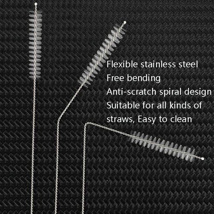 50 PCS Stainless Steel Brush Bottle Cleaning Brush, Size: 23cm