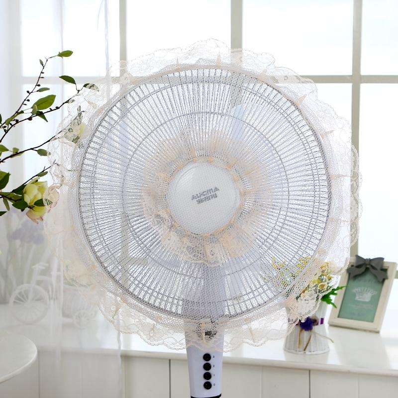 Anti-pinch Electric Fan Safety Cover Protection Net Dustproof Cover(Light Pink)