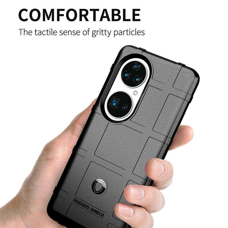 For Huawei P50 Pro Shockproof Shield Full Coverage Silicone Case(Green)