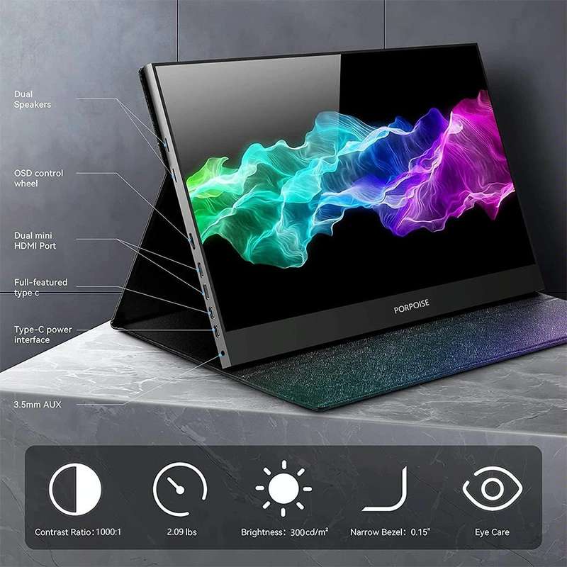17.3 inch UHD 2560x1440P IPS Screen Portable Monitor(No Charger)