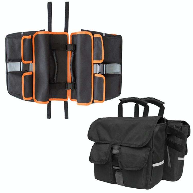 Outdoor Bicycle Motorcycle Mountain Bike Rear Pack Bag After Riding Shelf Bag(Black Edge)