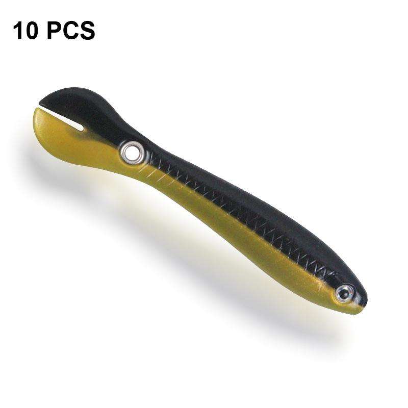 10 PCS Luya Bait Loach Bionic Bait Fishing Supplies, Specification: 6g / 10cm(Loach Color)