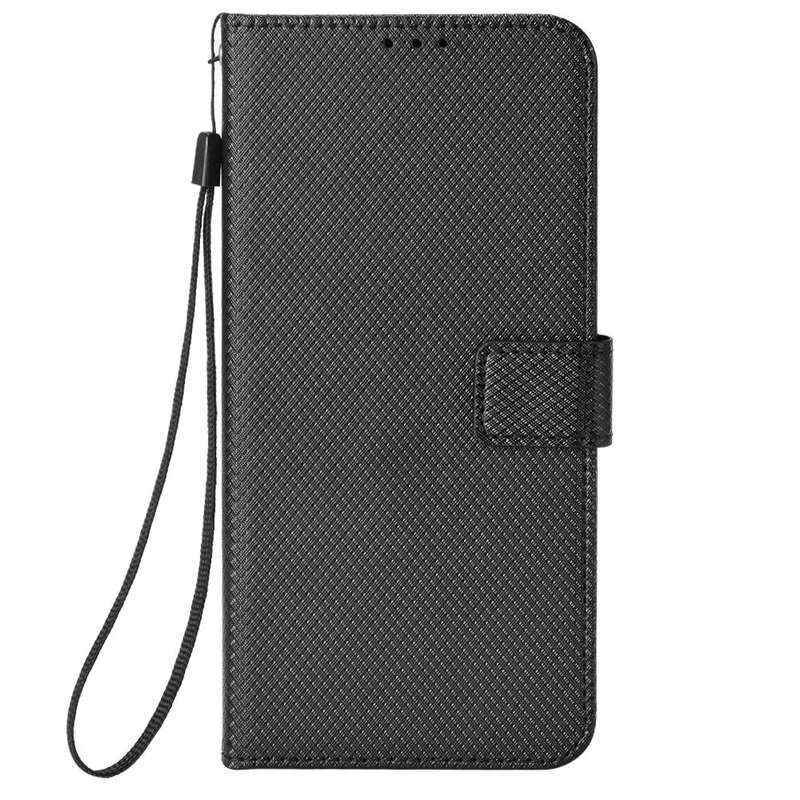 For ZTE Nubia Red Magic 6R Diamond Texture Leather Phone Case(Black)