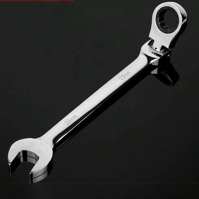 Combination Ratchet Wrench with Flexible Head Dual-purpose Ratchet Tool, Specification: 23mm