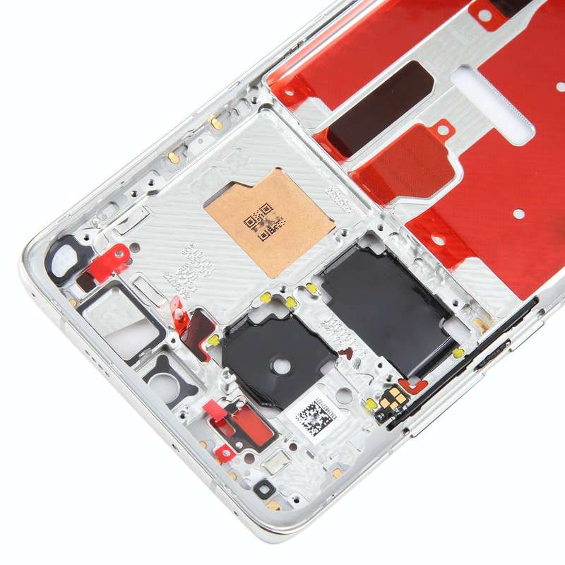 For Huawei P50 Pro Front Housing LCD Frame Bezel Plate(Silver)