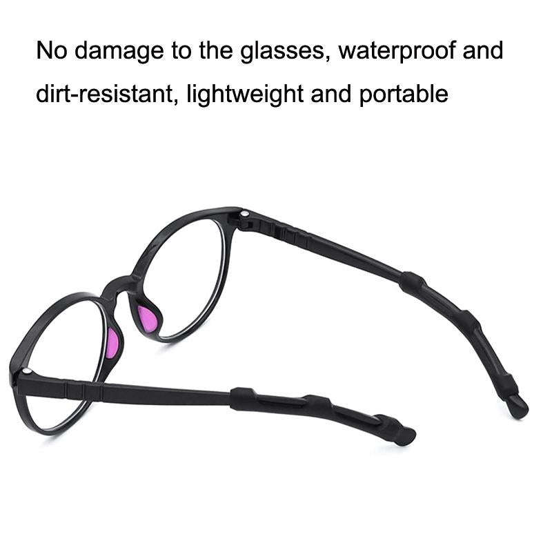 20pairs Silicone Non-Slip Glasses Foot Cover Frame Mirror Leg Decompression Anti-Drop Anti-Allerg...