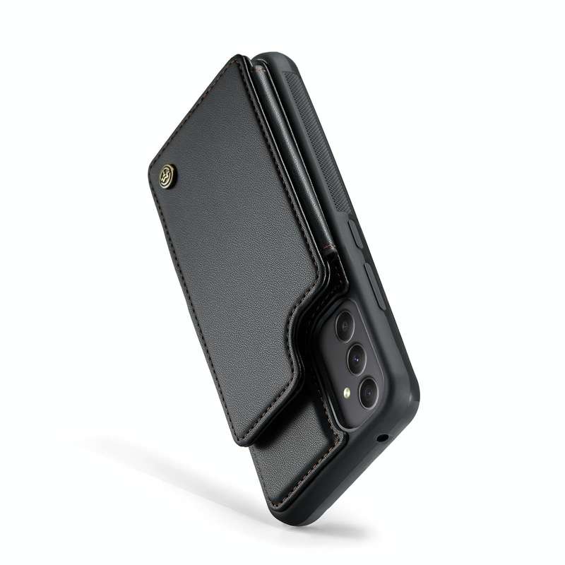 For Samsung Galaxy A34 5G CaseMe C22 Card Slots Holder RFID Anti-theft Phone Case(Black)