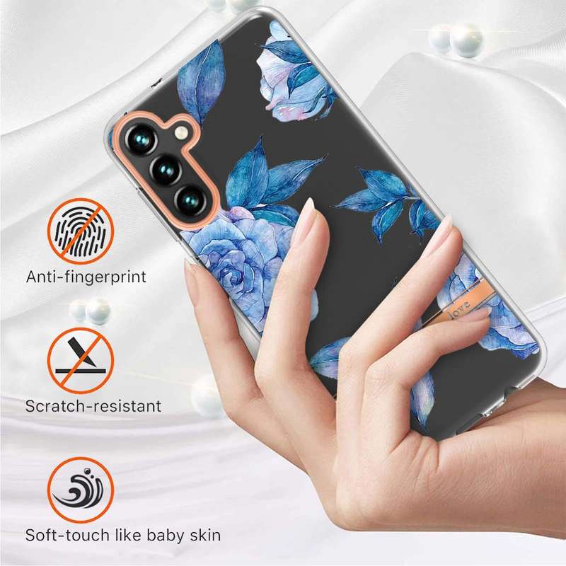 For Samsung Galaxy A54 5G Flowers and Plants Series IMD TPU Phone Case(Orchid Peony)