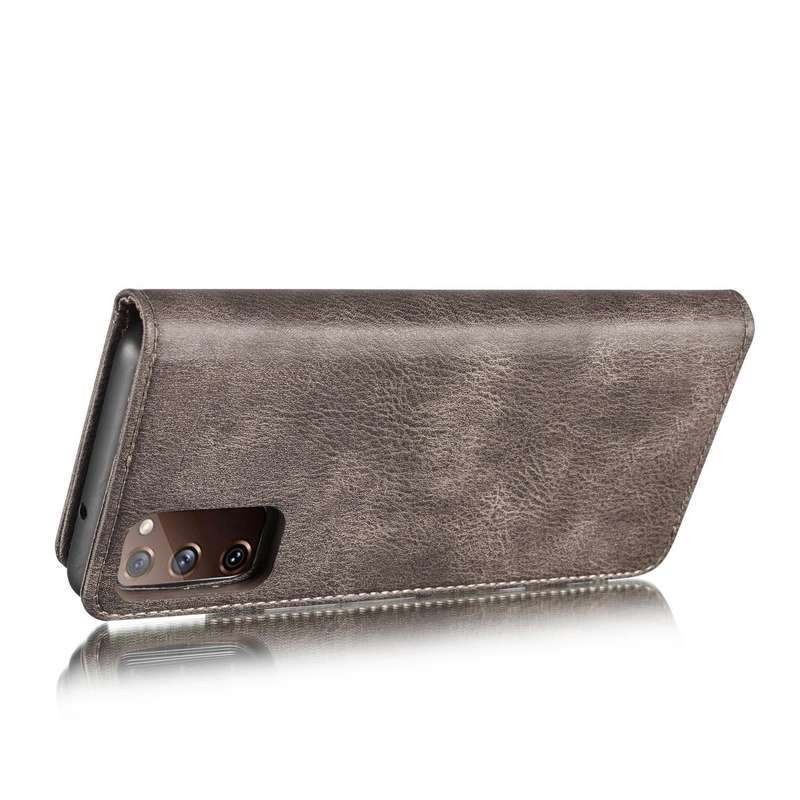 For Samsung Galaxy S20 FE DG.MING Crazy Horse Texture Flip Detachable Magnetic Leather Case with ...