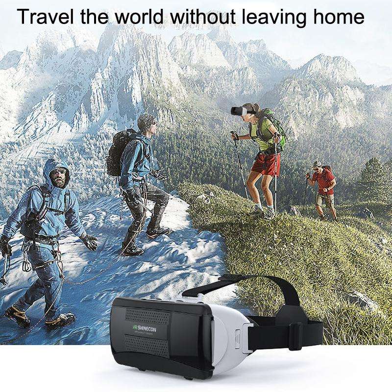 VRSHINECON G06B+B01+HS6G Headset VR Glasses Phone 3D Virtual Reality Game Helmet Head Wearing Dig...