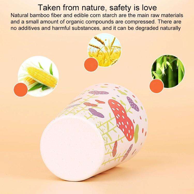 400ML Reusable Bamboo Fibre Coffee Cups Silicone Eco Friendly Travel Coffee Mugs(Red)