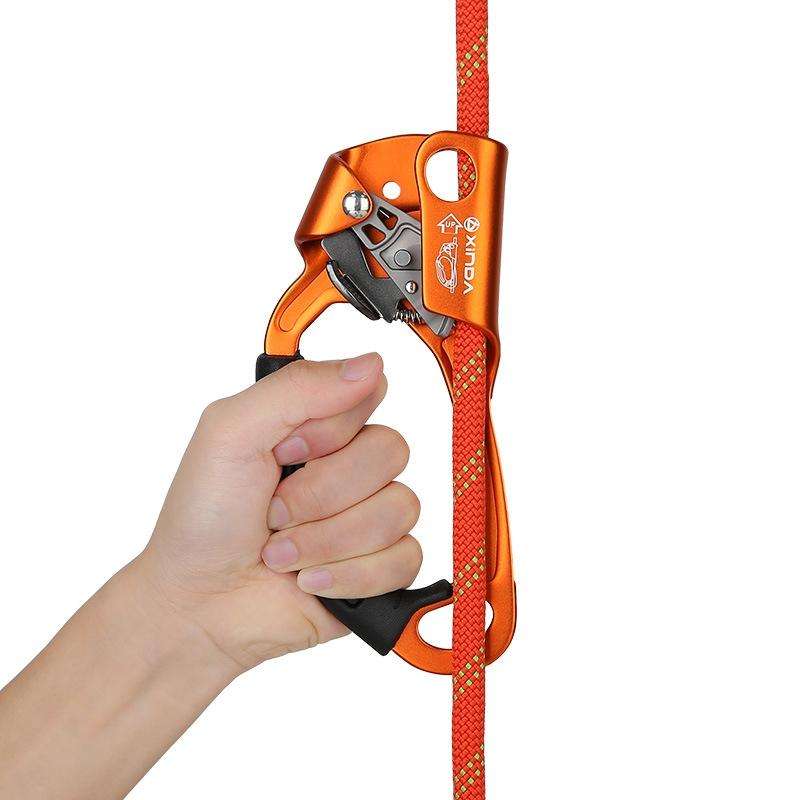 XINDA TP-8606 Outdoor Rock Climbing Aerial Work Anti-fall Handheld Rope Gripper for 8-12mm Diamet...
