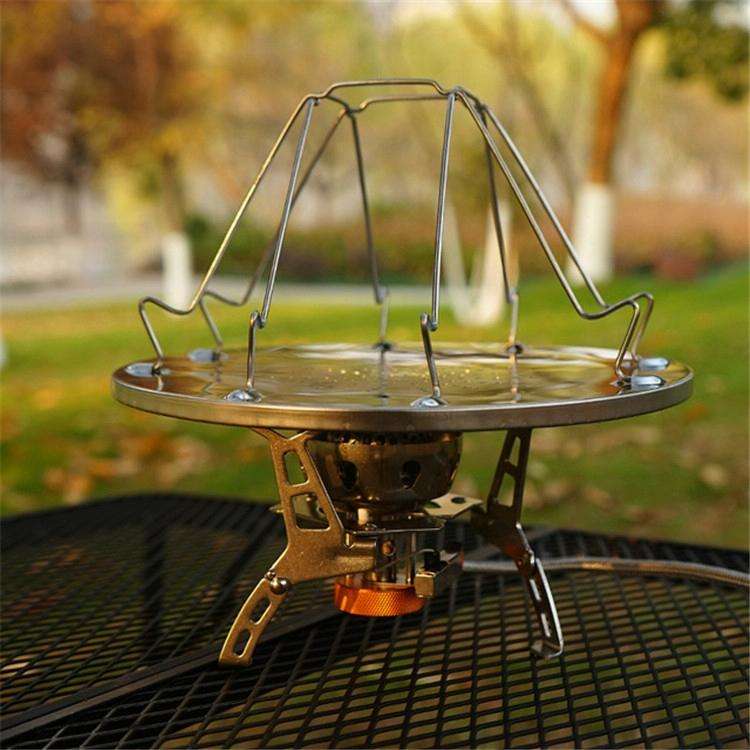 Outdoor Stainless Steel Toast Rack 4 Slice Toast Bread Pan Camping Barbecue Rack Foldable Bakeware