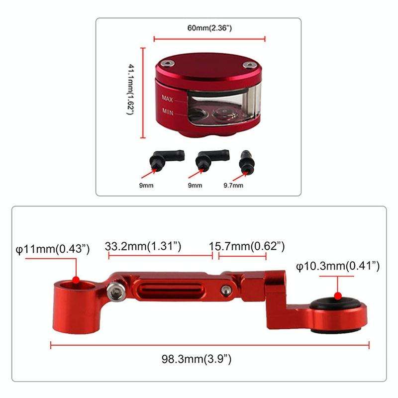 Motorcycle Modification Parts Front Brake Fluid Oil Universal Brake Oil Cup for Kawasaki / Suzuki...