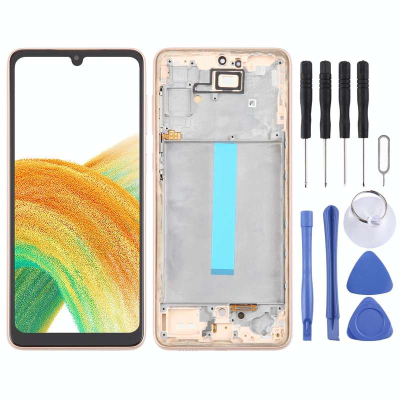 For Samsung Galaxy A33 5G SM-A336 6.36 inch OLED LCD Screen Digitizer Full Assembly with Frame (G...