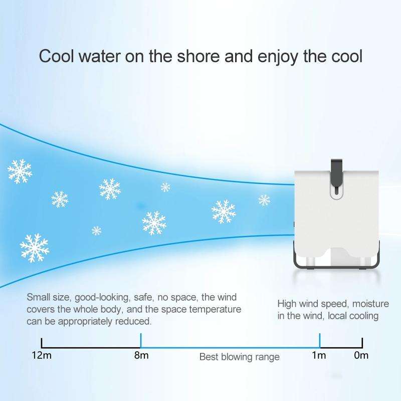 Spades A New Negative ion Air Conditioning Fan Household Humidification Air Cooler(Black)