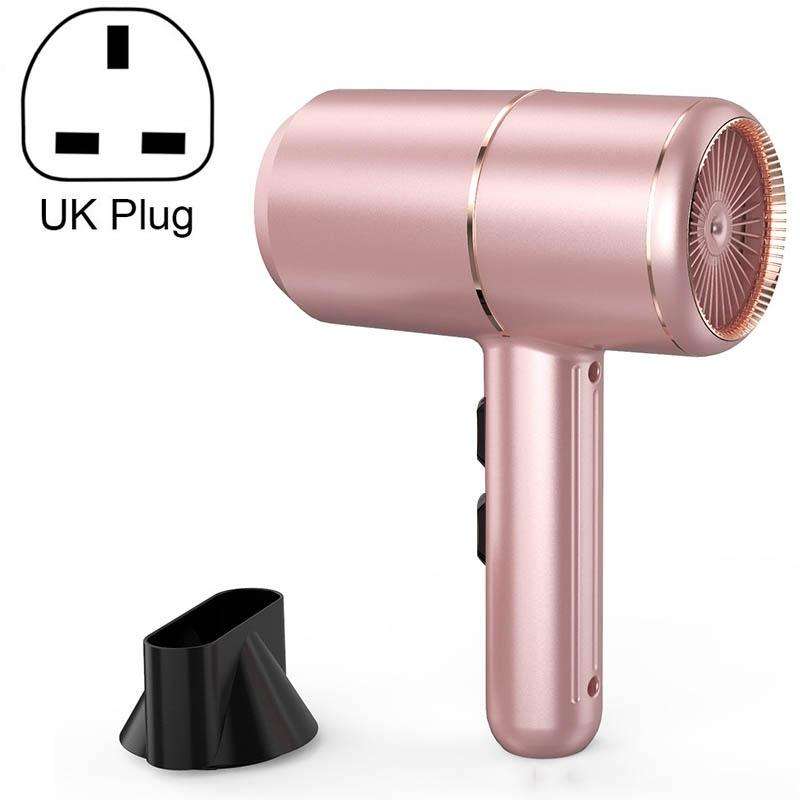 Home Dormitory Mute High-Power Hot And Cold Air Hair Dryer, 220V UK Plug(Pink)