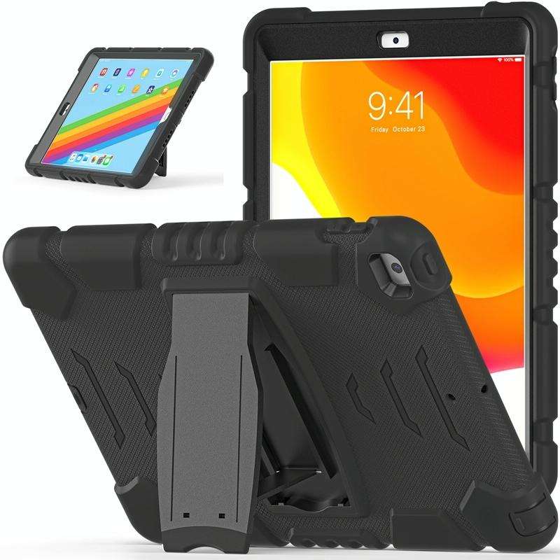 For iPad 10.2 2021 / 2020 / 2019 3-Layer Protection Screen Frame + PC + Silicone Shockproof Combi...