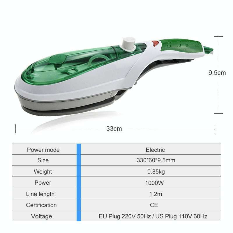 Handheld Garment Steamer Brush Portable Clothes Steam Iron, AU Plug 220V(Blue)
