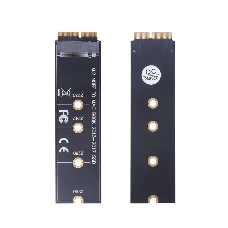 M.2 PCIE NVME SSD to Mac Book Air Pro 2013-2017 SSD Hard Drive Adapter Board For A1465 A1466 A139...