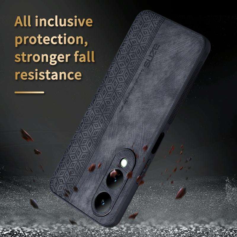 For vivo Y17S AZNS 3D Embossed Skin Feel Phone Case(Purple)